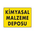 Ennalbur Dek FL792 Kimyasal Malzeme Deposu Uyarı Levhası 25 x 35 cm