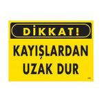 Ennalbur Dikkat Kayışlardan Uzak Dur Uyarı Levhası 25X35 KOD:225
