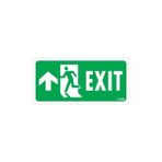 Ennalbur Exit Yukarı Sol Ok Işaretli Uyarı Levhası 17,5X25 KOD:956