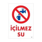 Ennalbur Içilmez Su Uyarı Levhası 25X35 KOD:407