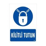 Ennalbur Kilitli Tutun Uyarı Levhası 25X35 KOD:601