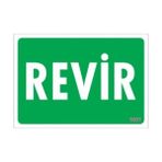 Ennalbur Revir Uyarı Levhası 17,5X25 KOD:1001