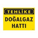 Ennalbur Tehlike Doğalgaz Hattı Uyarı Levhası 25X35 KOD:753