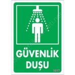 Ennalbur Tehlike Duşu Uyarı Levhası 17,5 x 25 cm KOD:1017