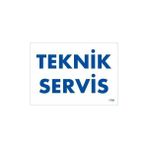 Ennalbur Teknik Servis Uyarı Levhası 17,5X25 KOD:1756