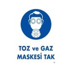 Ennalbur Toz ve Gaz Maskesi Uyarı Levhası 25X35 Kod:18 - Standart - Renkli