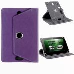 Ennar Lenovo Tab 3 Essential 7" Tablet Uyumlu Standlı Üniversal Kapaklı Tablet Kılıfı Mor Mor
