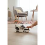 Enoch Çocuk Ortopedik Tabanlı Esnek Fileli Cırt Cırtlı Dinamik Sneaker Ayakkabı - Bej - Kahverengi