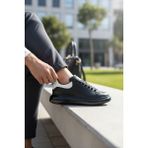 Enoch Erkek Alex Model Jel Taban Sneaker Oversize Kalın ve Parlak Tabanlı Lüks Sokak Modeli - Siyah - Beyaz