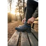 Enoch Erkek Antrasit Mavi Su Geçirmez Outdoor Trekking Ve Doğa Yürüyüş Botu