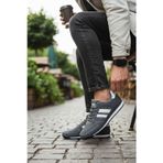 Enoch Erkek Şeritli Retro Spor Ayakkabı - Kırmızı Detaylı Günlük Sneaker