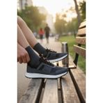 Enoch Erkek Siyah Akıllı Bağcıklı Yürüyüş Ayakkabısı - Bağcık Bağlamasız Pratik Sneaker - Gri