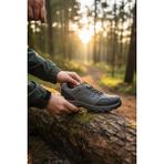 Enoch Erkek Siyah Waterproof Outdoor Dağ Yürüyüş ve Trekking Ayakkabısı - Füme