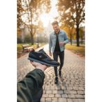 Enoch Erkek Tabanlı Retro Spor Ayakkabı Detaylı Günlük Sneaker - Siyah - Kırmızı
