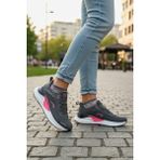 Enoch Kadın Spor Ayakkabı Nefes Alabilen File Saya ve Anatomik Comfort Tabanlı Ortopedik Koşu ve Yürüyüş Sneaker - Füme