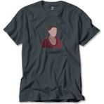 Enola Holmes Silhouette Füme Tişört Liyada - 4XL