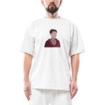 Enola Holmes Silhouette Oversize Beyaz Tişört - XL