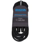 ENOVA 3 M XLR Dişi - XLR Erkek Mikrofon Kablosu, 3 Pin Analog Ve AES, Cırt Cırtlı Bant Ile