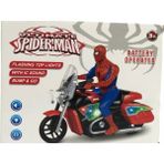 Enoy Motorlu Pilli Işıklı Spiderman Örümcek Adam - Renkli