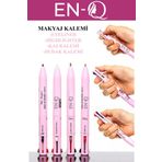 ENQ Makyaj Kalemi 4 in 1 - 4ü Bir Arada - Dudak Kalemi,Highlighter , Kaş Kalemi , Eyeliner
