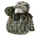 Ense Korumalı Outdoor Şapka - Maskeli - Dijital Kamuflaj (M-3)- Savex