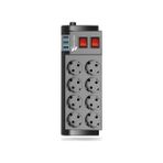 Enshall 8'li Priz 2 Metre Uzatma Kablosu Çoklu Korumalı 3 USB Li Çok Kullanışlı Priz Termal Akım