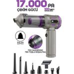 Enshall Auhma 17000PA Ultra Güçlü 100W Led Işıklı Araç İçi Süpürge Çin Menşeli Göstergeli Tasarım - Mor