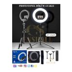 Enshall Döküm Ayaklı Profesyonel Kuaför Makyaj Çekimleri 21 Inç 65w 560led Kumandalı Ring Lıght Çekim Işığı