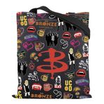 ENSIANTH Vampir Avcısı ve Hayranları için BTVS Inspired Hediye Tote Çanta, Siyah, 14.9 x 13.7 inches