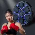 Ensiga Eldivenli Akıllı Boks Standı Müzikli Boks Makinesi Yetişkin Çocuk Egzersiz Boks Spor Ekipmanı - Siyah