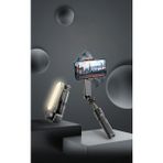 Ensiga Gimbal Kablosuz Bluetooth Kumanda Selfie Tripod El Monopod Dolgu Işığı Ios Android Telefon Deklanşör Siyah