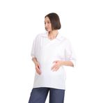 Entarim Beyaz Koton Tunik Hamile Gömlek