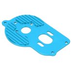 Entatial Motor Sabitleme Montajı Isı Emici Plaka, Dayanıklı Hafif Aşınmaya Dayanıklı Yüksek Mukavemetli Alüminyum Alaşım Motor Sabitleme Montajı Losi Mini-T 2.0 2WD için 1/18 Kamyon için (mavi)