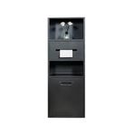 Entegre çöp kutulu bu su geçirmez paslanmaz çelik gömme duş kabini, banyo, mutfak, oturma odası, yatak odası (gri, 670 x 300 x 140 mm) için çok yönlü bir mobilyadır.