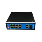ENTEGRON POE Switch 8*10/100/1000M RJ45 PORT +2*1000M RJ45 PORT UMANAGED INDUSTRIAL POE SWITCH ENT/8G2SFP