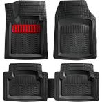 Entelux Hyundai Accent 2004-2005-2006-2007 Uyumlu 3D Havuzlu Paspas Takımı Krom Kırmızı - Siyah - Kırmızı