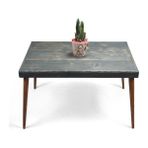Entema Doğal Ağaç Lata Masif Kütük Orta Sehpa (75CM x 130CM) Ağaç Ayak - Renkli