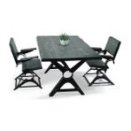 Entema Doğal Ağaç Masif Ahşap Yemek Masası 75 cm x 115 cm 2 Sandalye - 75 x 115 cm