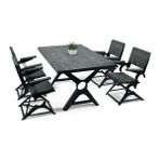 Entema Doğal Ağaç Masif Ahşap Yemek Masası 90 cm x 180 cm 6 Sandalye - 90 x 180 cm