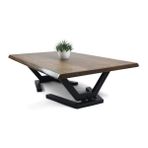 Entema Doğal Ağaç Masif Hibrit Kütük Masa ve Sehpa 75 cm x 165 cm - 75 x 165 cm