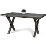 Entema Doğal Ağaç Masif Kütük Masa 75CM x 165CM ( Ağaç Ayak ) - Ahşap
