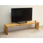 Entema Doğal Ağaç Masif Kütük Tv Sehpası 110CM ( Ağaç Ayak ) - Ahşap
