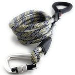 Enthusiast Gear Büyük Orta Küçük Irklar ve Yavru Köpekler için Kilitli Karabina Halat Köpek Tasması | Yürüyüş, Koşu, Yürüyüş veya Antrenman için Reflektif Örgülü Sağlam ve Dayanıklı (15,8 cm Ayak)