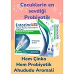 Entozinc Kids Ahududu Aromalı 10 Flakon Sıvı Probiyotik