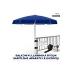 entropiy 200 cm Geniş Plaj ve Bahçe Şemsiyesi - Omuzaskılı Taşıma Kılıfı ve Cırt Cırt Hediyeli - Daha Serin Polyester Kumaş - Katlanabilir Gölgelik