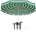 Entropiy 200 cm Geniş Plaj ve Bahçe Şemsiyesi - Paslanmaz Fiberglass İskelet - 5-8 Derece Daha Serin Oxford Kumaş - Rüzgara Dayanıklı Katlanabilir Gölgelik (YESIL-BEYAZ)