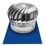 ENTRYX Döner Baca Kaputu, Paslanmaz Çelik İplik Türbini Havalandırma Baca Çatı Yağmur Başlığı Spinner Yağmur Geçirmez ve Rüzgar Geçirmez Pipefitter 100-300 mm (300mm)