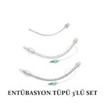 Entübasyon Tüpü 3'lü Set Endotrakeal Tüp Balonlu