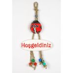 Entude Renkli Kırmızı Uğur Böceği Hoşgeldiniz Kapı Süsü Dekoratif Duvar Süsü