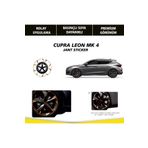EnUygunFiltre Cupra Leon MK4 uyumlu Jant Kaplama Sticker Set